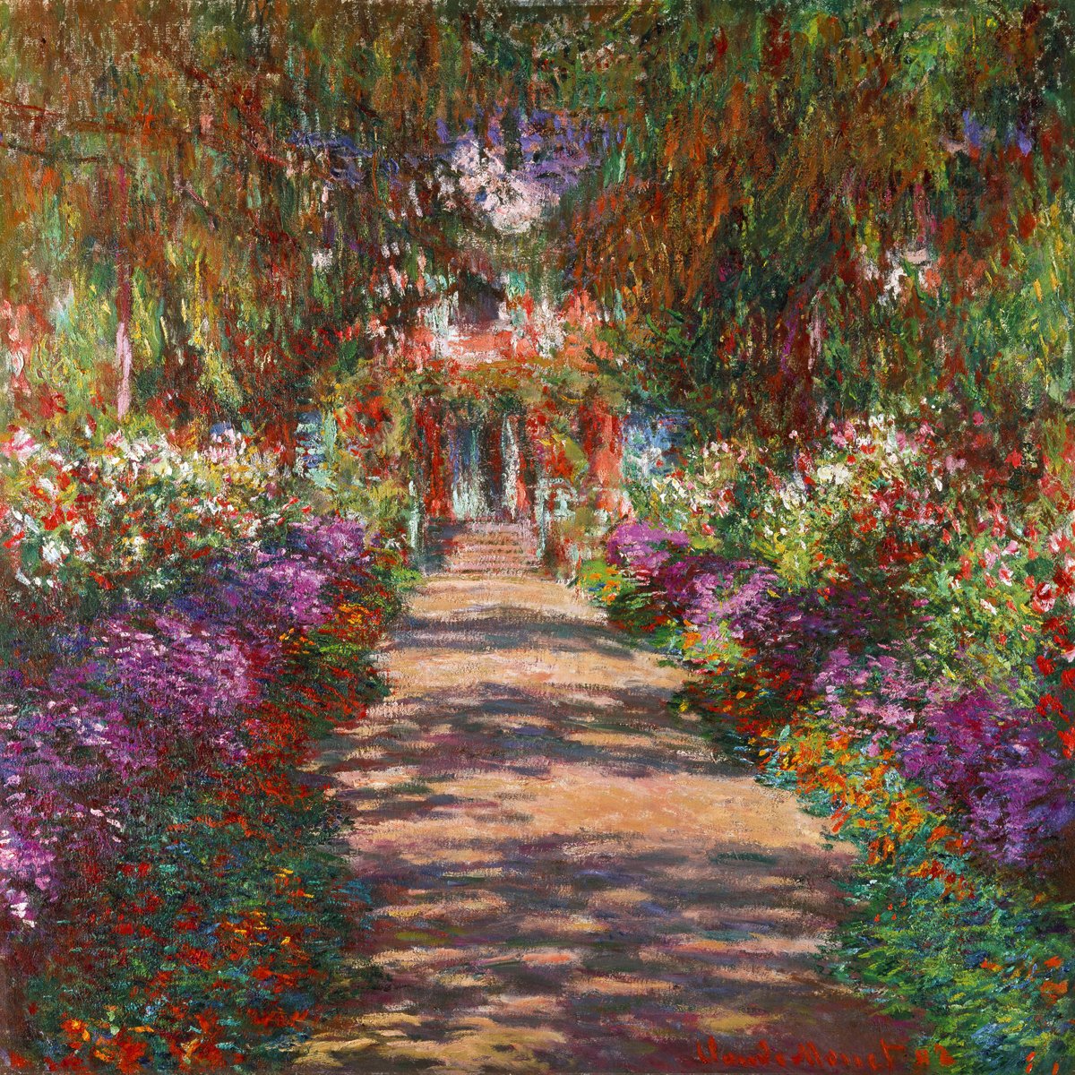 Claude Monet - Weg in Monets Garten in Giverny