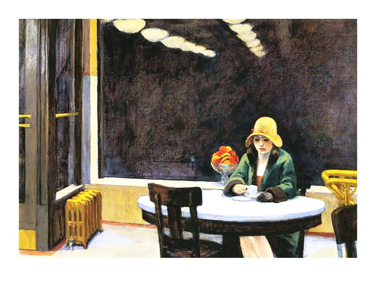 Automat Hooper Automat (1927) von Edward Hopper | Wandbilder von PGM Art worlD