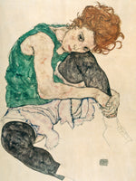 Egon Schiele - Sitzende Frau mit hochgezogenem Knie