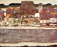 Egon Schiele - Häuser am Fluss II