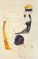 Egon Schiele - Zwei liegende Figuren
