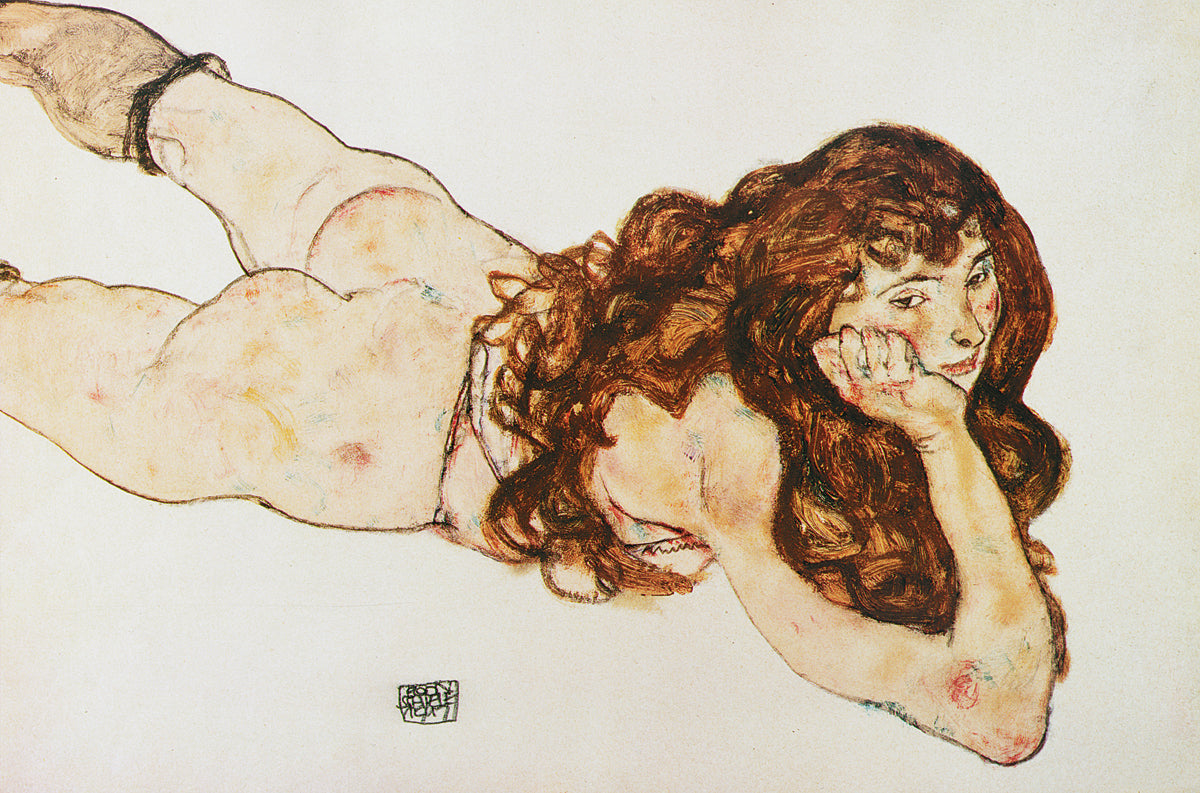 Egon Schiele - Nudo di ragazza