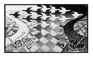 M. C. Escher - Tag und Nacht