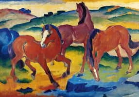 Franz Marc - Die roten Pferde