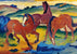 Franz Marc - Die roten Pferde
