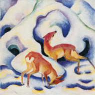 Franz Marc - Rehe im Schnee