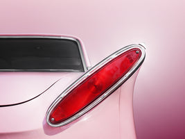 US classic car 1961 Comet tail fin abstract