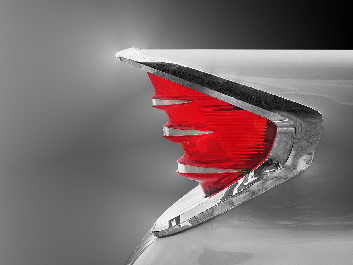 US classic car 1960 Fire flite tail fin abstract