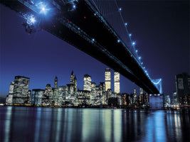Henri Silberman - Brooklyn Bridge at Night