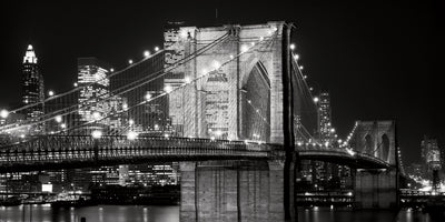 Alan Blaustein - Brooklyn Bridge at Night