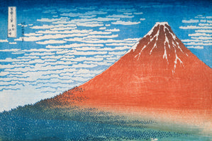 K. Hokusai - Roter Fuji