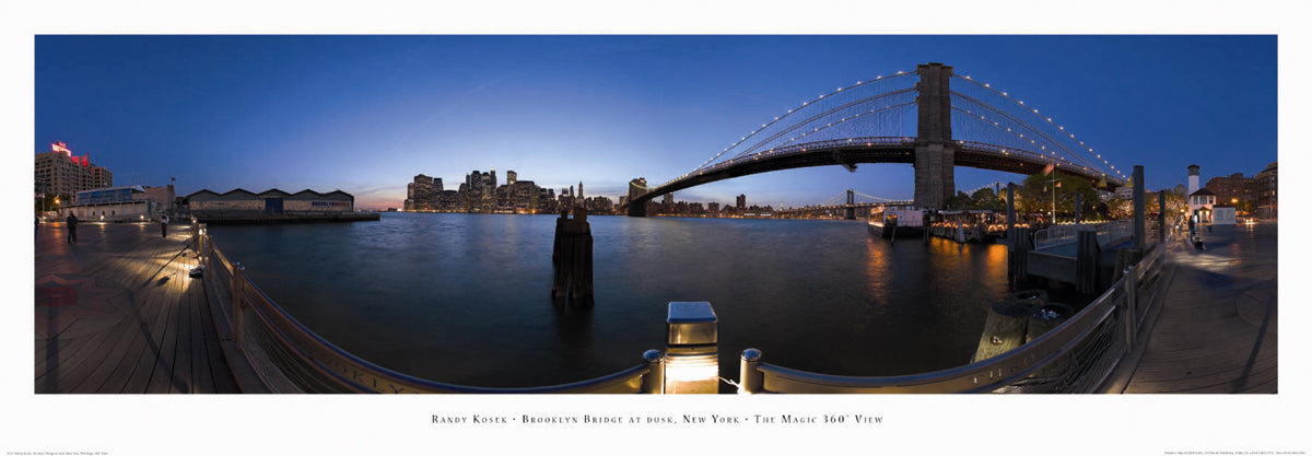 Randy Kosek - Brooklyn Bridge at dusk