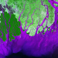 Landsat-7 - Ganges River Delta