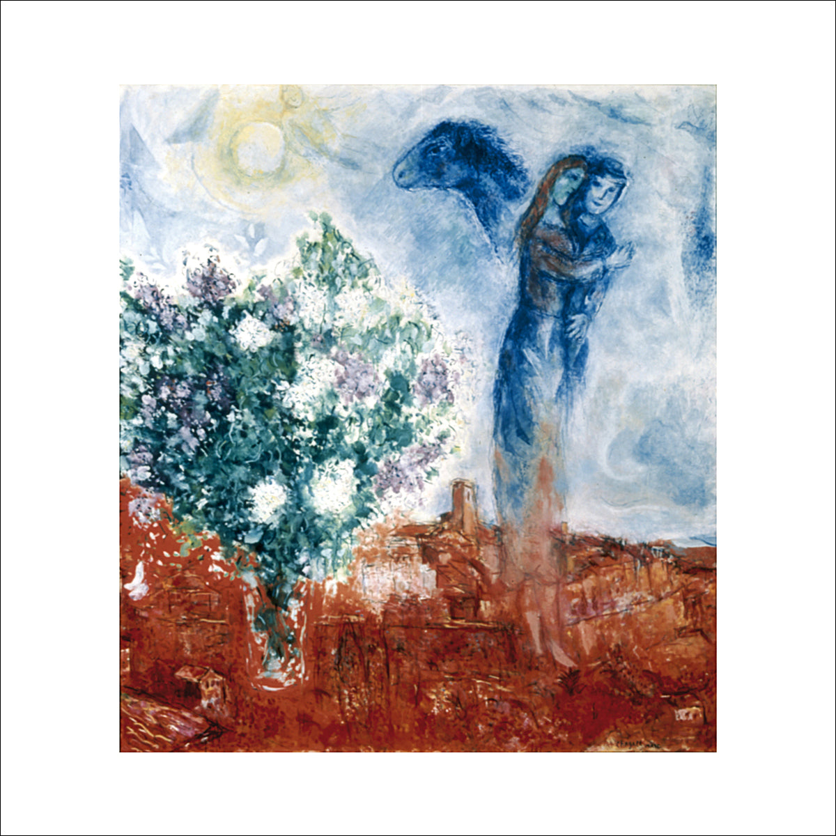 Marc Chagall - Die Liebenden über St. Paul