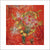 Marc Chagall - Fleurs sur fond rouge