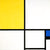 Piet Mondrian - Komposition mit Blau und Gelb