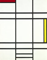 Piet Mondrian - Komposition mit Weiß, Rot und Gelb