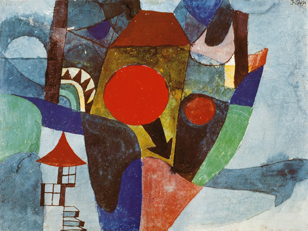 Paul Klee - Landschaft mit sinkender Sonne
