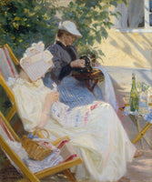 Peter Severin Krøyer - Zwei Frauen im Garten
