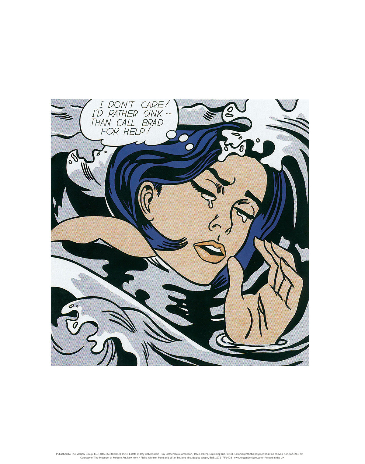 Roy Lichtenstein - Drowning Girl