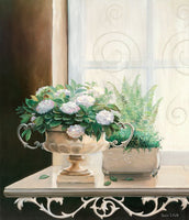 Karin Van der Valk - Blumen am Fenster I