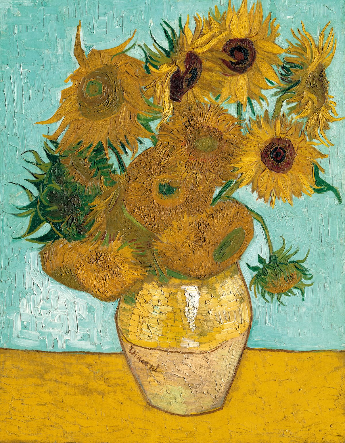 Vincent Van Gogh - Vase mit Sonnenblumen