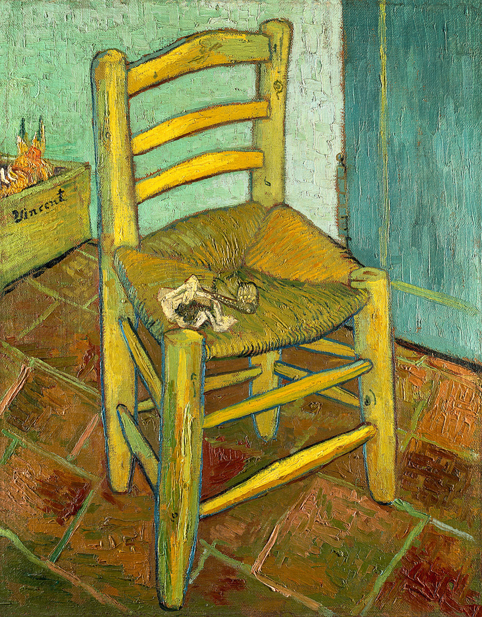 Vincent Van Gogh - van Goghs Stuhl in Arles mit Pfeife