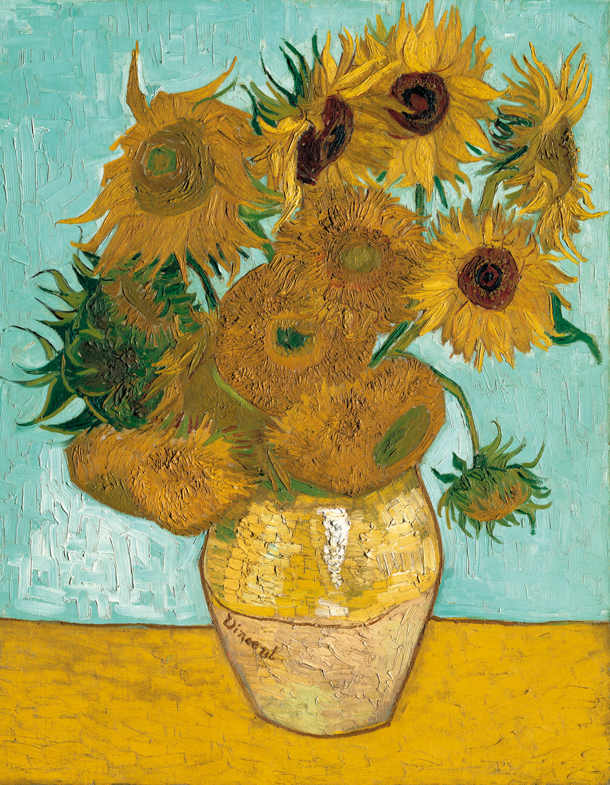 Vincent Van Gogh - Vase mit Sonnenblumen