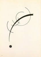 Wassily Kandinsky - Freie Kurve auf den Punkt