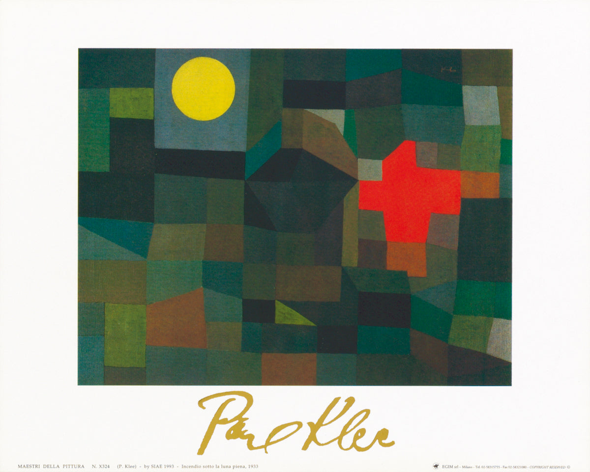 Paul Klee - Incendio la luna piena, 1933